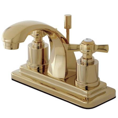 Kingston Brass KS4642ZX 4" Centerset Bathroom Faucet, Polished Brass KS4642ZX